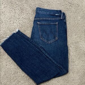 MOTHER Dark Blue cropped/ankle jeans size 29